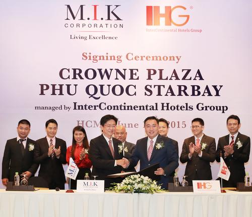 IHG has signed a management agreement with real-estate developer M.I.K Corporation for a 300-room Crowne Plaza hotel on the island of Phu Quoc