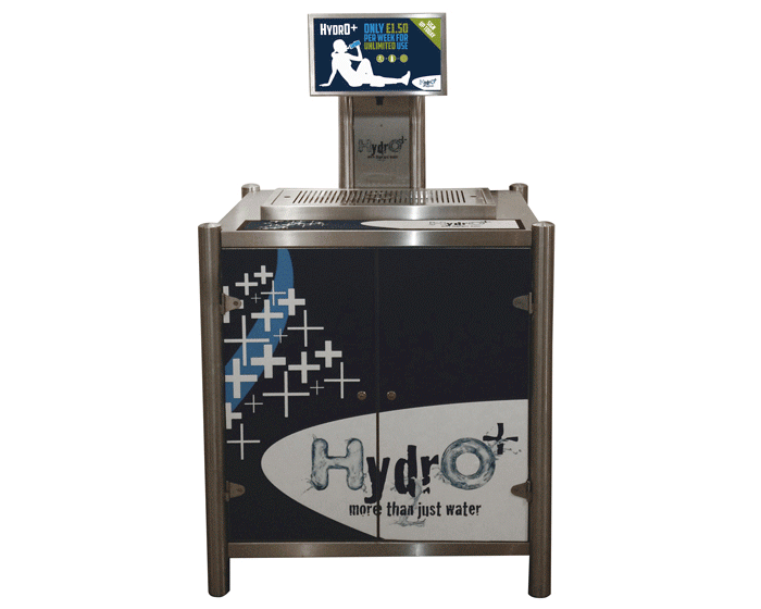 HydrO+ hydration station gives gym members low cost electrolyte drink 