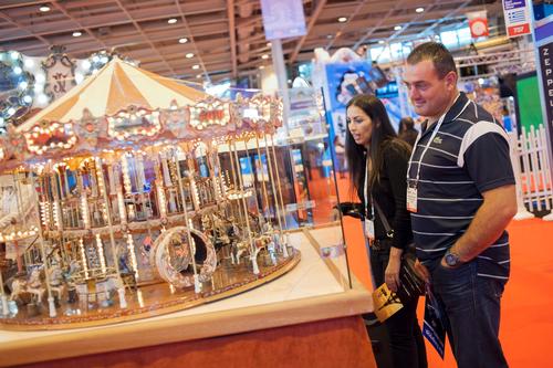 Delegates admire an exhibitor's stand at last year's Euro Attractions Show
