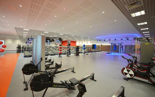 The new centre’s gym spans 1,000sq m (10,764sq ft) and features more than 100 cardiovascular and resistance stations