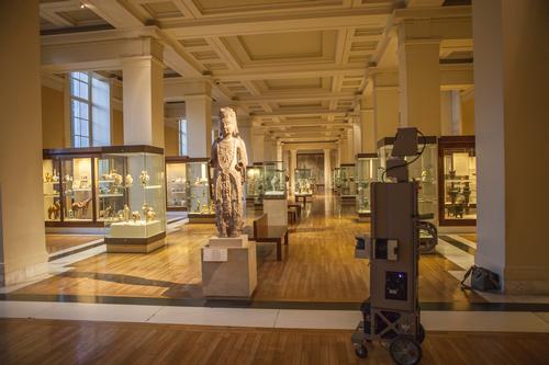Special technology scans the museum as it creates an indoor version of Google Street view 