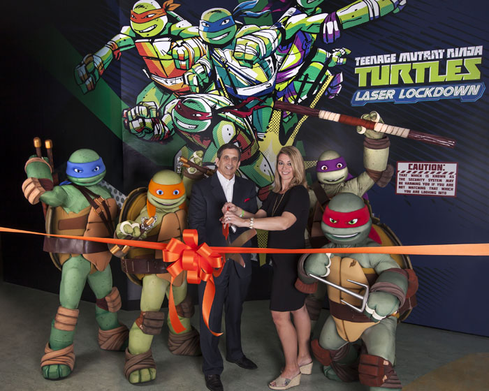 Laser precision for Teenage Mutant Ninja Turtles attraction
