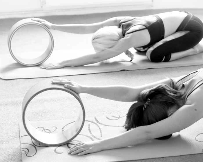 Bespoke Flexibility Wheel designed to give a deeper yoga stretch