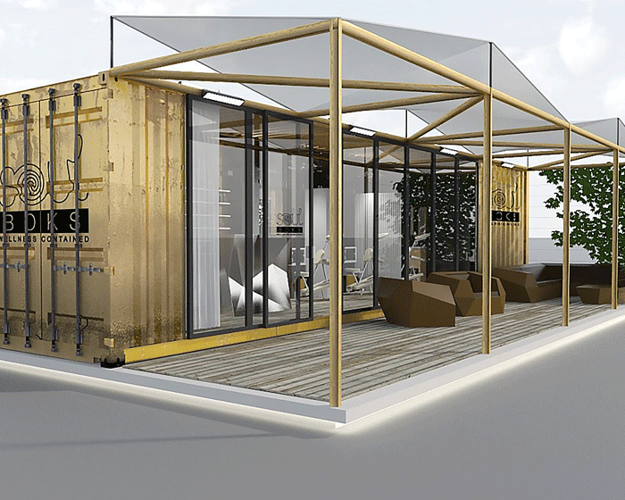 SoulBoks modular spa concept uses old shipping containers 