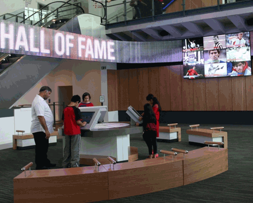 Messagemaker display at National Football Museum