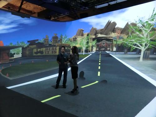 Disney Imagineering's Digital Immersive Showroom is a basic concept of the proposed VR 'cave'