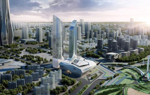 Jumeirah Nanjing - which will open in 2016 - has been designed by Zaha Hadid Architects