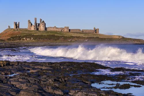 Dunstanburgh Castle on the Northumberland Coast is at significant risk from flooding and coastal erosion