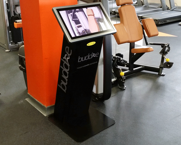 Interactive fitness kiosk for gyms launches