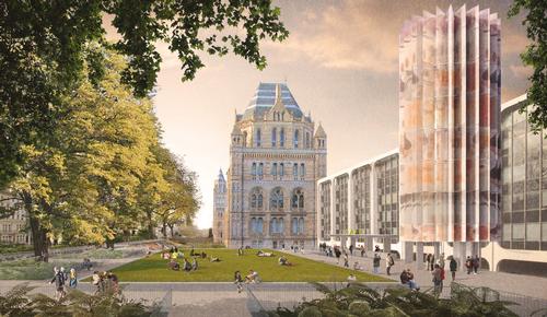 The redevelopment by Niall McLaughlin Architects is designed to improve flow around NHM