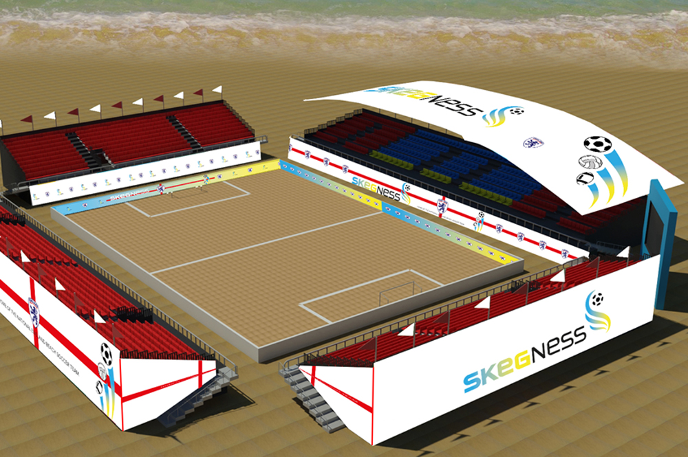National beach sports stadium planned for Skegness, Lincolnshire