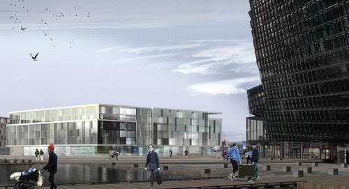 Designing something to sit alongside the stunning Harpa Centre is a huge challenge