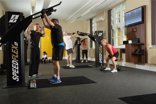 The Speedflex concept uses the Speedflex machine and a number of other variables to create an alternative to regular gyms and exercise classes