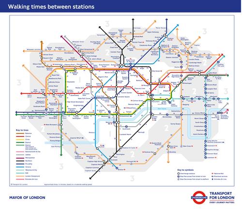 Walk the lines: New London Underground map encourages active commuting