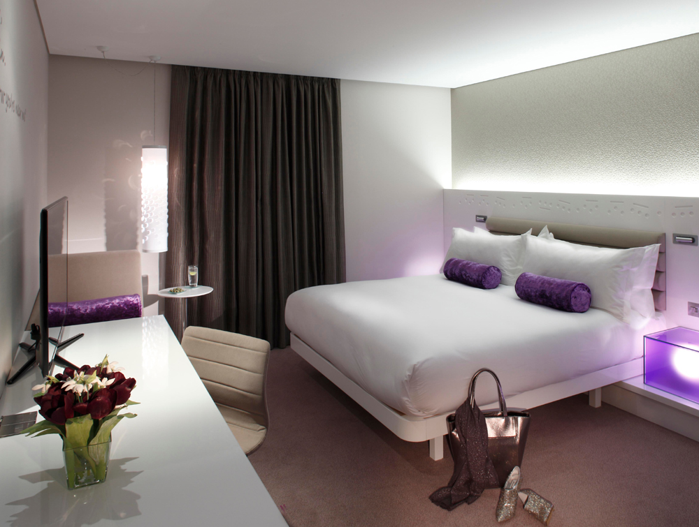 The renovation of the hotel centres on music and sound, with lyrics and musical notes adorning room walls