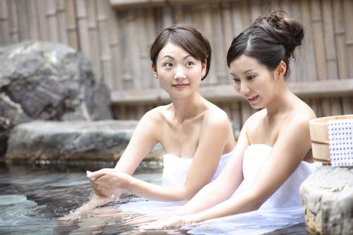 Bathing in hot springs is a popular pastime in Japan