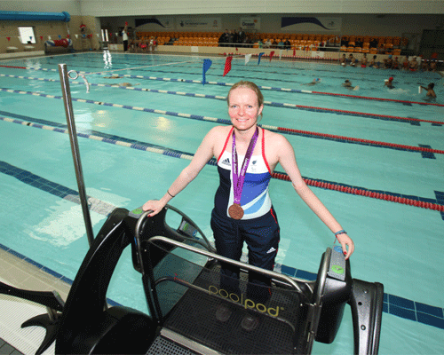 Poolpod pool access system endorsed by Paralympic swimmer