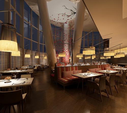 Designed by LTW Designworks the Hyatt Regency Suzhou features five restaurants and lounges