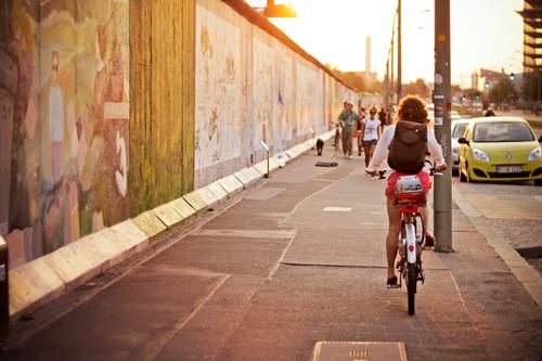 The route was inspired by the already-popular cycle trail along the East Side Gallery (what is left of the Berlin Wall)