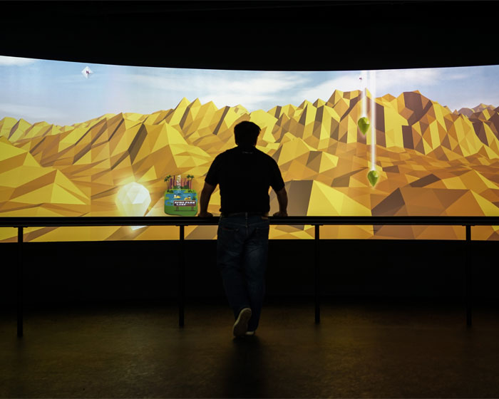 Interactive media ushers visitors on to Skyspace observation deck