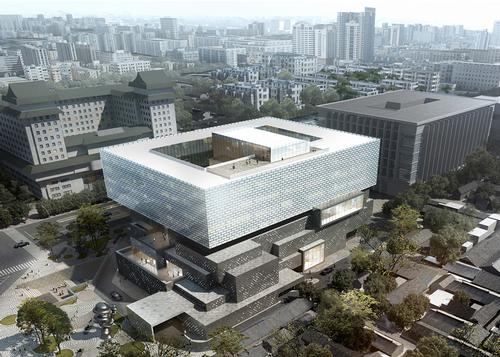 A rendering of the new Guardian Art Centre in Beijing, China