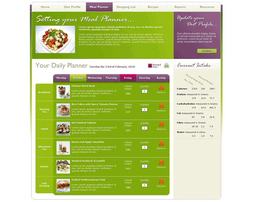 New online nutrition and meal planning software