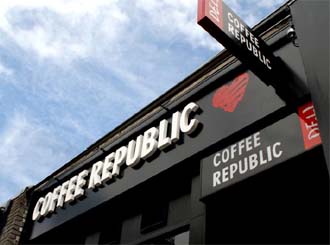 Free Wi-Fi access at Coffee Republic