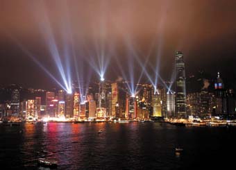 Hong Kong tourism promoted by Laservision