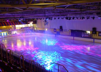 Lights dance on ice at the Link