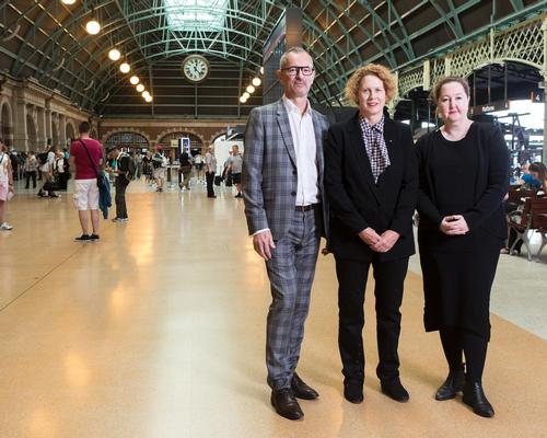The Art Gallery of New South Wales director, Michael Brand, the Museum of Contemporary Art Australia director, Elizabeth Ann Macgregor, and the Carriageworks director, Lisa Havilah