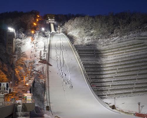 The ski jump is one of the facilities Sapporo built for the 1972 Winter Olympics
