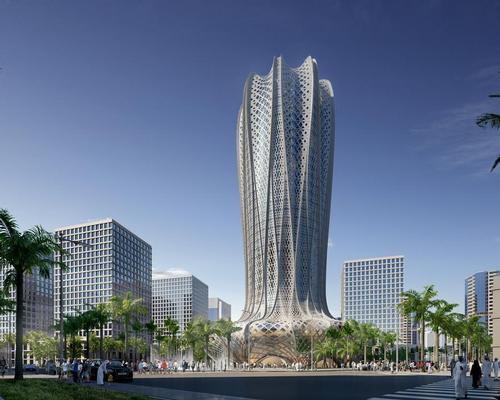 The 38-storey hotel has been inspired by the structure of the Desert Hyacinth; a flowering plant native to the landscapes and coastlines of the Arabian Gulf
