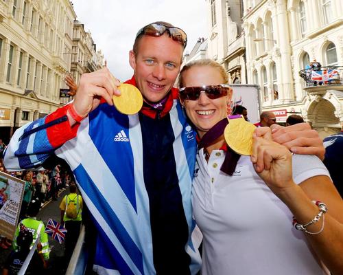 Paralympics 2012 gold medallists David Smith and Naomi Riches