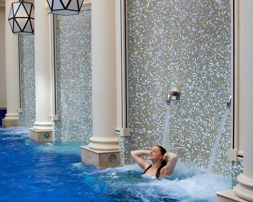 The Spa Village is described as a modern-day Roman Bath circuit, in which guests can wander from one room to another and take the waters in luxury