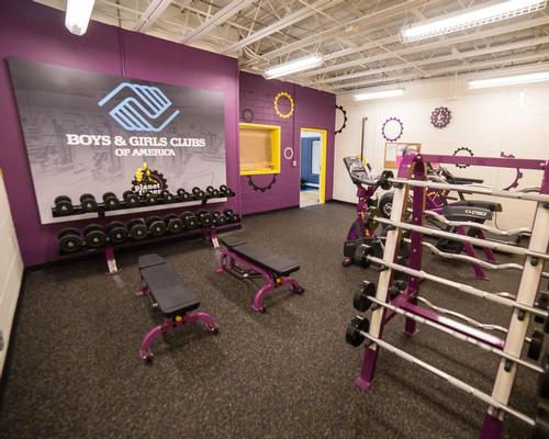 Designed to have the look of a Planet Fitness club, the gym is located at the Boys & Girls Club of Manchester