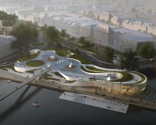 3XN’s design concept, described as a 'beautiful game of terraces', will flow across the site in one continuous gesture