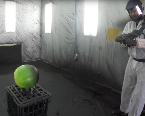 Indestructible watermelon demonstrates power of spray-on polymer coating