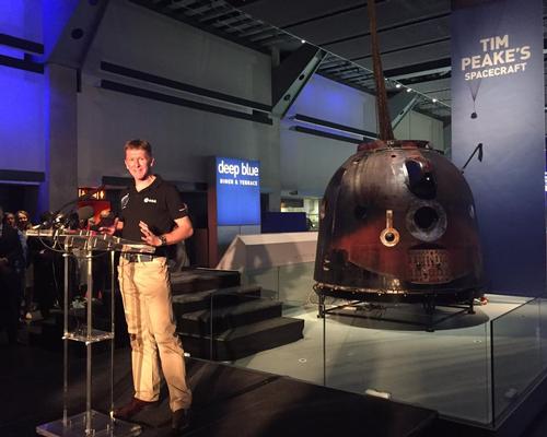 Peake confirmed his return to space during the unveiling ceremony at the Science Museum