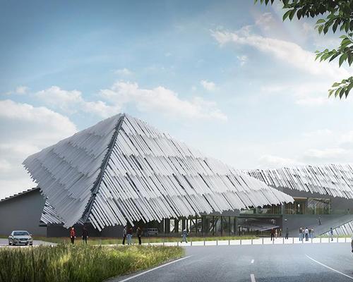 Kengo Kuma's planned visitor attraction for Yangcheng Lake