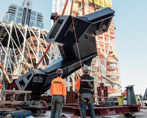Heatherwick's 'incredible jigsaw puzzle' landmark rises at Hudson Yards