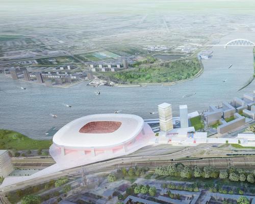 Rotterdam rubberstamps riverside stadium and sports city for Feyenoord