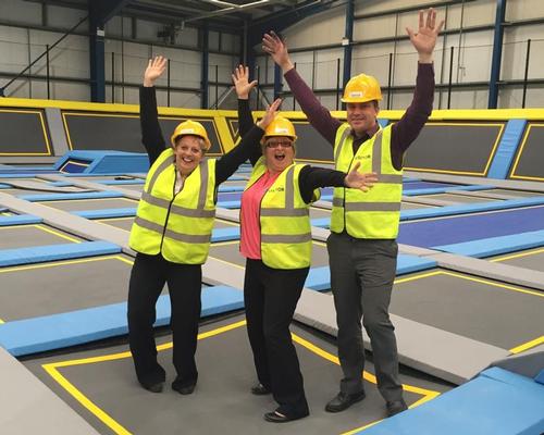 (L-R): Gill Twell, head of development and Quest operations, Sue Popham, head of trampoline parks and Andy Whilde, health and safety and quality manager; all of Rights Directions.