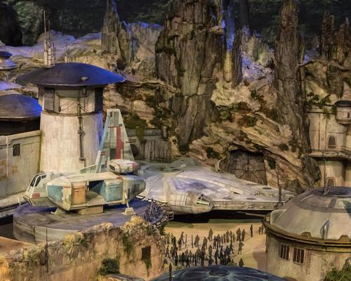 Disney reveals scale model of new Star Wars lands at D23