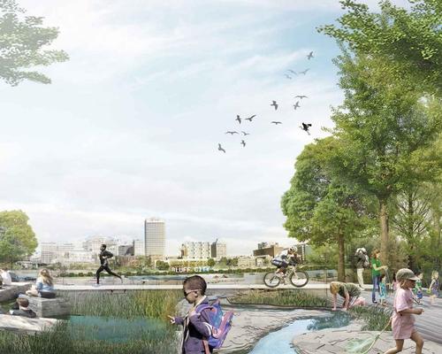 The concept offers 'a series of actionable ideas meant to help the riverfront achieve its potential as a shared, connected civic space'