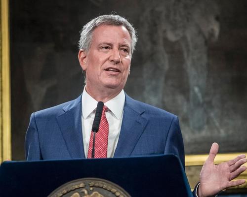 New York's mayor, Bill de Blasio, said ethnic diversity will be a factor in funding decisions for the city going forward