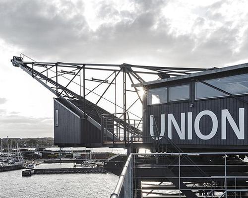 The elevated spa is located on the edge of Nordhavn, one of the last harbours under renovation in the Danish capital