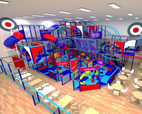 A computer generated image of the soft play area, which is being created to encourage activity among young people