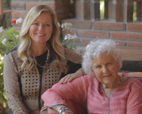 The segment that’s nominated for the Emmy features spa and wellness industry icon Deborah Szekely (right), co-founder of the iconic Rancho La Puerta in Mexico, shown here with Koerner