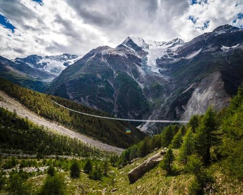 World's longest suspension bridge launches in Swiss Alps