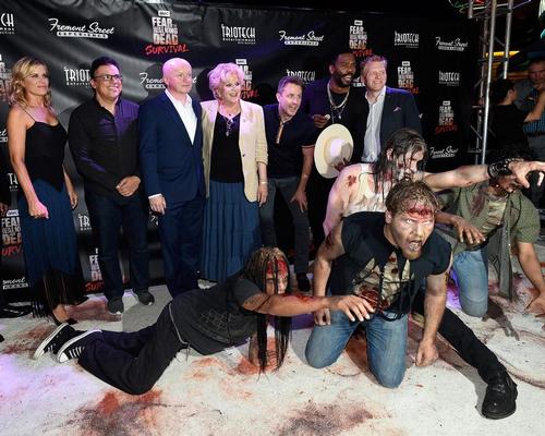 Stars of Fear the Walking Dead were on-hand for the attraction's launch